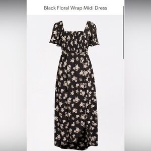 Black floral dress